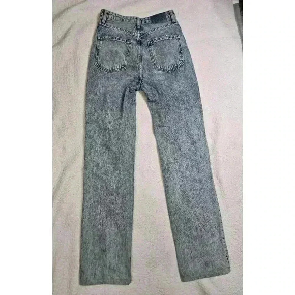 We The Free People Y2K jeans High Rise Balloon leg Womens Sz 26 Taper Hem - Picture 11 of 13